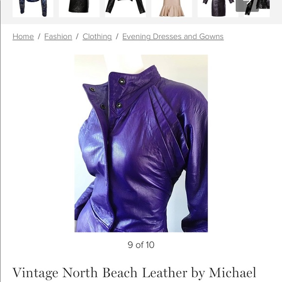 Vintage NorthBeach by Michael Hoban leather dress - Picture 4 of 6